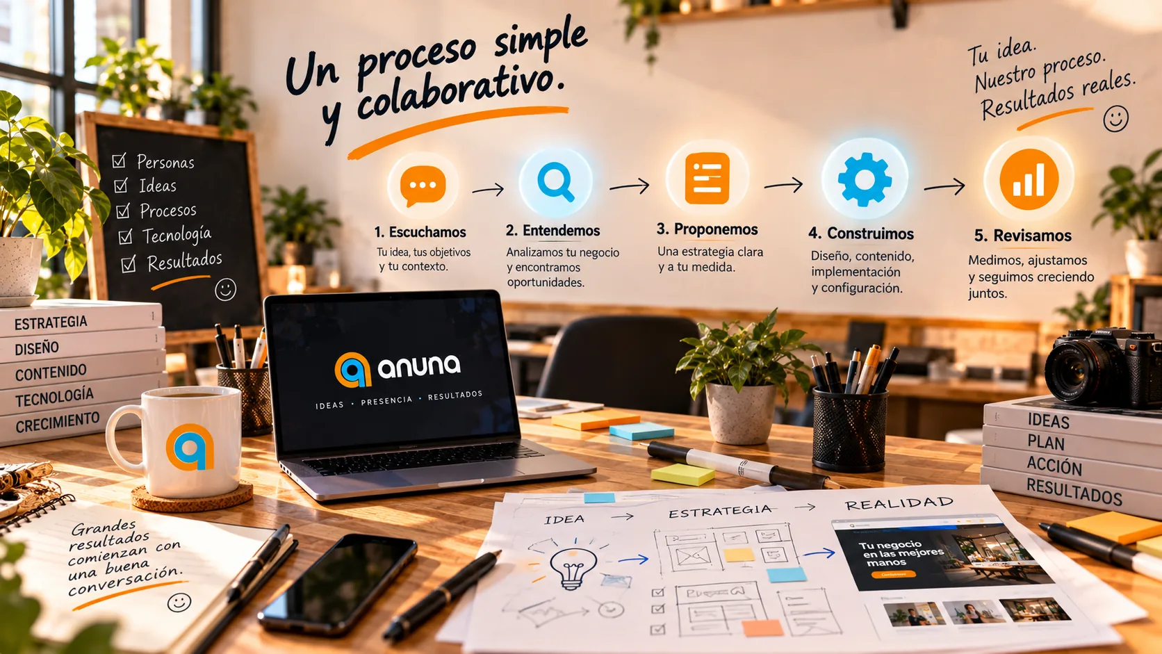 Cómo trabajamos en ANUNA — un proceso simple y colaborativo
